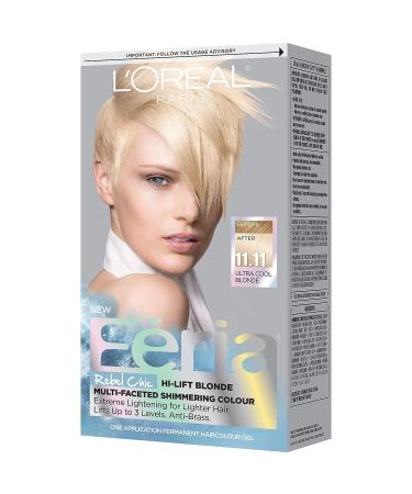 L'Oreal Paris Feria 11.11 Icy Blonde Permanent Hair Color - Ultra Cool Blonde Dye - Buy Online on GoSupps.com