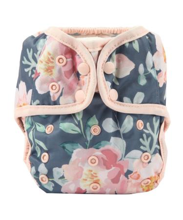 One Size Cloth Diaper Cover Snap with Double Gusset (Rose) Rose 1 Count (Pack of 1)