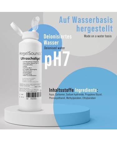 Buy AngelSounds Ultrasound Gel 250ml - Fetal Doppler & Sonography Transmission Gel - Best Contact Gel for Ultrasound Devices - International Shipping Available - Buy Online on GoSupps.com