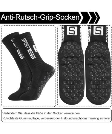 Buy Utensilsto 3 Pairs Anti-Slide Grip Football Socks - Slipproof Sports Socks for Men (Sizes 39-46) | Perfect for Football Basketball & Running - Buy Online on GoSupps.com