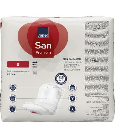 Abena San Premium Incontinence Pads for Men & Women | 500ml Absorbency | 28 Discreet & Effective Fast-Acting Products - Buy Online on GoSupps.com