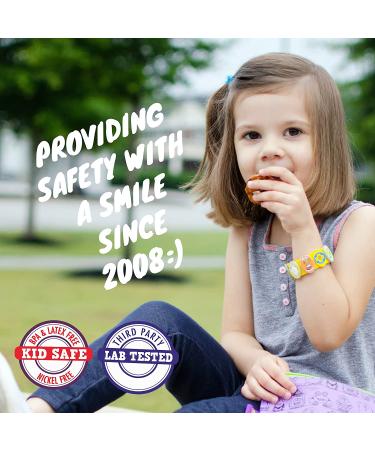 Kids Food Allergy Bracelet Kit - Yellow Silicone Bracelet with Peanut, Nut, Dairy, Egg, Wheat Charms - Epi Pen Charm Included - Medical Alert Bracelet - Buy Online on GoSupps.com