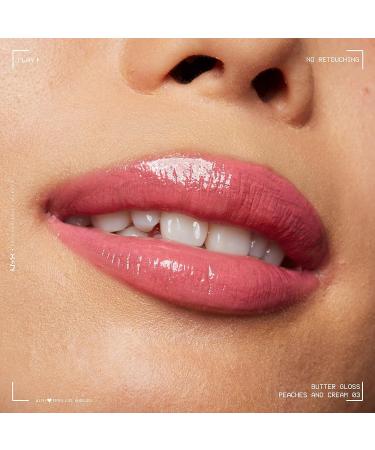 NYX Butter Gloss Peaches & Cream - Non-Sticky Lip Gloss, Pink Coral Shade - 0.27 Fl Oz - Buy Online on GoSupps.com