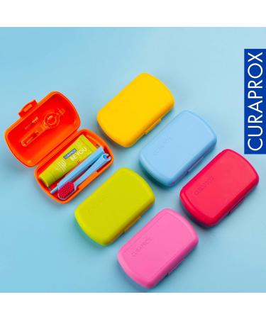 Curaprox Travel Set - Yellow Travel Toothbrush CS 5460 Be You Toothpaste & 2 Interdental Brushes for Complete Oral Care - Buy Online on GoSupps.com