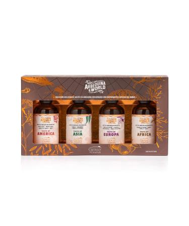 Castillo de Canena - Arbequina & World Olive Oil Gift Box - 4 Infused Arbequina Olive Oils
