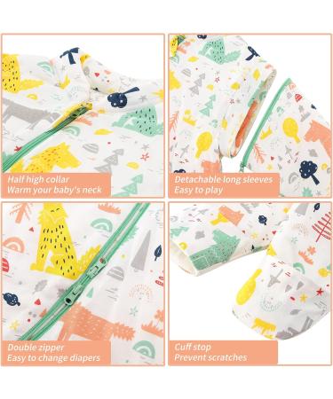 Kids Baby Sleeping Bag 3.5 Tog with Long Sleeves | Winter Animal Wolf Design | Cotton Toddler Sleeper Swaddle | Double Zipper Baby Grow Bag 12-24 Months - Buy Online on GoSupps.com