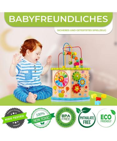 Buy Green Series Motor Cubes - Modern Activity Center for Babies | Wooden Motor Cubes & Play Loop | Ideal for 1 Year+ | GS1105 - Buy Online on GoSupps.com