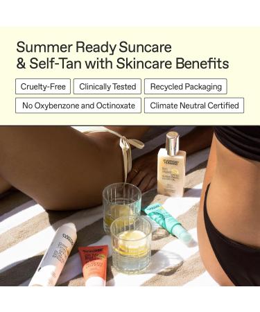 Everyday Humans SPF30 Sheer Body Glow Oil - Hydrating UV Protection with Gold Mica | Vegan Cruelty-Free | 5.1 Fl Oz | Bergamot Squalane & Jojoba Oil | UVA/UVB Broad Spectrum - Buy Online on GoSupps.com