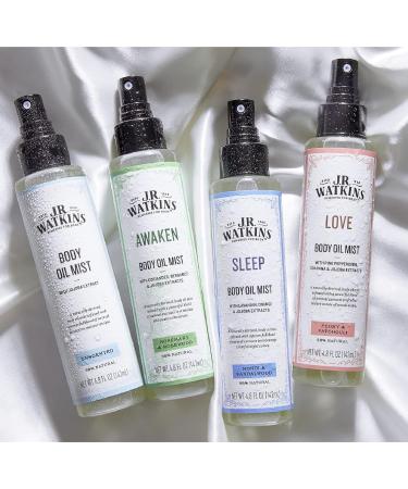 J.R. Watkins Awaken Body Oil Mist - Hydrating Essential with Rosemary & Rosewood | 4.8 oz - Revitalize Your Senses - Buy Online on GoSupps.com