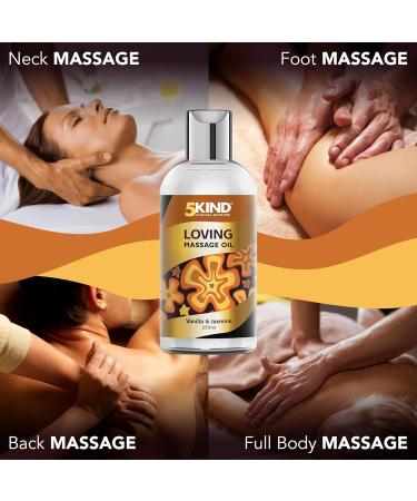 5Kind Loving Massage Oil 250ml - Vanilla & Jasmine Body Oil for Date Night - Relaxing Therapy Oil - Buy Online on GoSupps.com