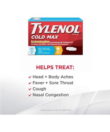 Tylenol Cold Multi-Symptom Relief Caplets - 24 Count - Buy Online on GoSupps.com