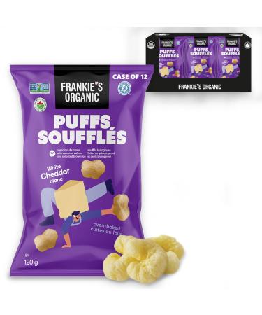 Frankie's Organic White Cheddar Cloud Puffs 120g (Case Of 12) 1.44kg 1.44 kilogram
