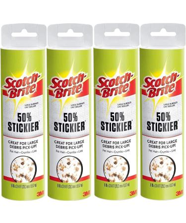 Lint Roller Refills - 120 Sheets (Pack of 4) - Pet Hair and Fur Remover for Clothing and Upholstery - Buy Online on GoSupps.com