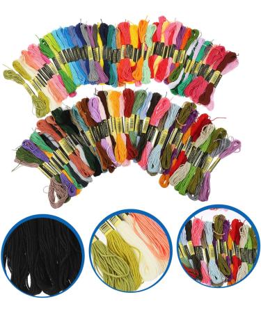 Exceart 124 Pieces Cotton Cross Stitch Thread - Colorful DIY Craft & Bracelet Making Yarn - Buy Online on GoSupps.com