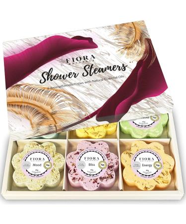 Fiora Naturals Aromatherapy Shower Steamer Gift Set - 18 Vapor Tablets with Essential Oils | Relaxing Spa Shower Bombs for Men and Women - Buy Online on GoSupps.com