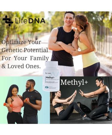 LIFEDNA Methyl + Methylfolate - Methylated Folate Vitamins Active 5-MTHF TMG Optimized Homocysteine Brain Cardiovascular Highly Bioavailable MTHFR Supplement - Buy Online on GoSupps.com