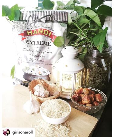 Handi Basmati Rice 10 Lbs Long Grain White Rice Gluten Free Bulk Bag Low in fat Supreme Quality - Buy Online on GoSupps.com