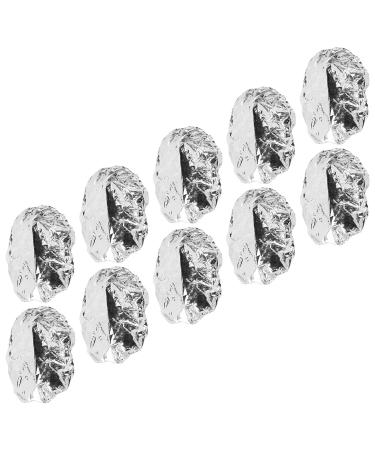 NUOBESTY Bonnet de Coiffure Chauffant en Aluminium Isolant 10 Pi ces Taille Unique Argent lastique pour Soins Capillaires Spa et Protection Cheveux Lors Maquillage Nettoyage Visage
