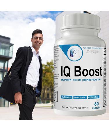 nutra4health IQ Boost Smart Pill Optimal Cognitive Support Brain Omega Original Nootropic Pills Capsules - Buy Online on GoSupps.com