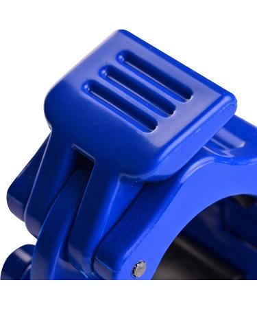 Eihwaz Fitness Dumbbell Lock - 50mm/30mm Olympic Bar Clamp Safe Snap Lock & Quick Lock Spring Locks - Durable Blue Dumbbell Bar Closure - Buy Online on GoSupps.com