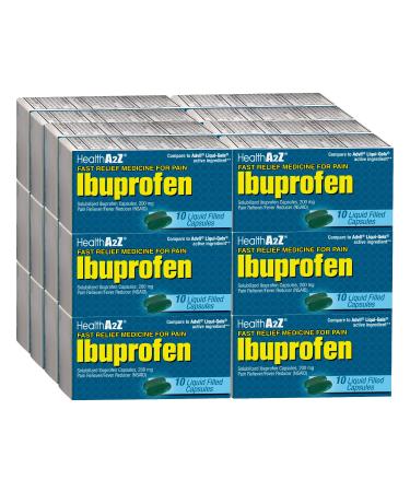 HealthA2Z Ibuprofen Softgel 200mg | 24 Packs of 10 Softgels Each (240 Softgels Total) | Value Pack | NSAID Pain Reliever & Fever Reducer