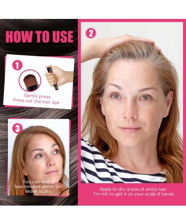 immetee Hair Root Touch Up Pen Instant Hairline Concealer Pen Hair Dye Brush Pens Root Concealer & Gray Hair Coverage. 7ml/0.23fl oz (Light Brown) - Buy Online on GoSupps.com