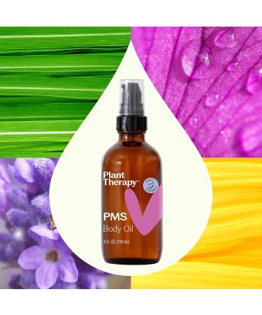 Plant Therapy PMS Body Oil - 4 oz | Balance Emotions Soothe Cramps & Relax Muscles | International Shipping - Buy Online on GoSupps.com