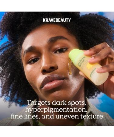 KraveBeauty 24 Carrot Retinal - 30ml Gentle Retinal Serum Smooths Skin Texture Supports Skin Barrier Lightweight Non-Sticky Gel Nourishes with Upcycled Carrot Extract - Buy Online on GoSupps.com