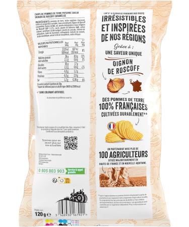  Lay's Lay's Chips Caramelized Roscoff Onion Flavor 120g - Buy Online on GoSupps.com