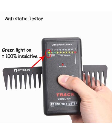 HYOUJIN 601 Black Carbon Wide Tooth Detangling Comb - Heat Resistant - Ideal for Long, Wet, Straighten, Curly Hair - Cutting Set - Buy Online on GoSupps.com