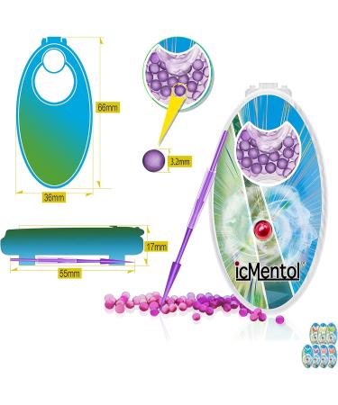 icMentol 100 Capsules - Enhanced Aroma Menthol Balls for DIY | Ice Strawberry Flavor - Buy Online on GoSupps.com