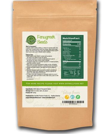 Eat Well Premium Foods - 32oz Resealable Bag of Whole Fenugreek Seeds | Gluten Free, Non-GMO | Trigonella Foenum Graecum - Buy Online on GoSupps.com