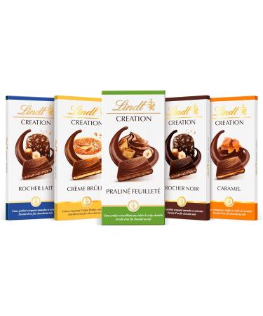 Lindt Creation Milk Chocolate Puff Praline Tablet 150 g - Buy Online on GoSupps.com