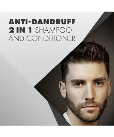 Toni & Guy Men Anti-Dandruff 2 in 1 Shampoo - Cleanses Greasy Hair, Soothes Itchy Scalp - 250ml (Pack of 1) - Buy Online on GoSupps.com