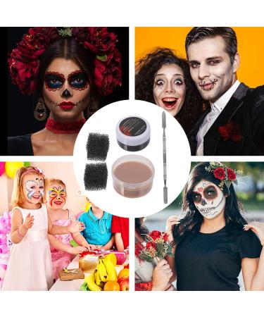 FRCOLOR Scar Makeup Set - 2 Sets of Modelling Skin Wax for Realistic Effects | Halloween Face Paint & Body Art - Nude Color Scar Wax - Buy Online on GoSupps.com