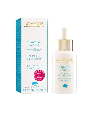 Argand'or Organic Argan Oil for Dry Hair - 50ml | Strengthens Smooths & Adds Gloss | Vegan - Buy Online on GoSupps.com