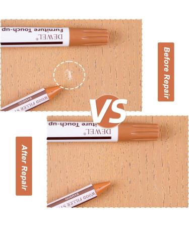 DEWEL Wood Markers Furniture Repair Kit - 18 Colors for Scratch Repair on Laminate Cabinets & Wooden Surfaces - Buy Online on GoSupps.com