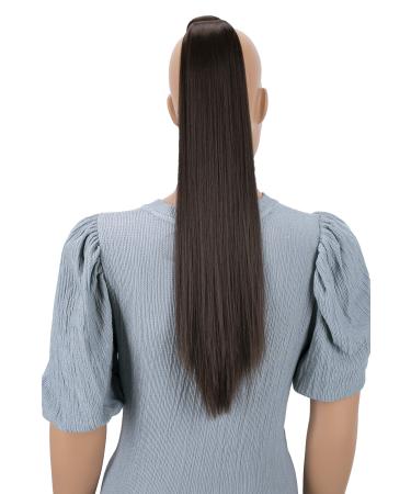 CAISHA 60cm hair braid Hannah with velcro hairpiece hair extension straight brown HCK12 brown #10 HCK12