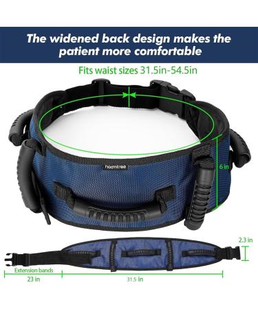 Transfer Gear Belt Passelnation - Multifunctional Care Belts for Seniors | 5 Handle Gait Aid for Safe Walking & Mobility - Buy Online on GoSupps.com