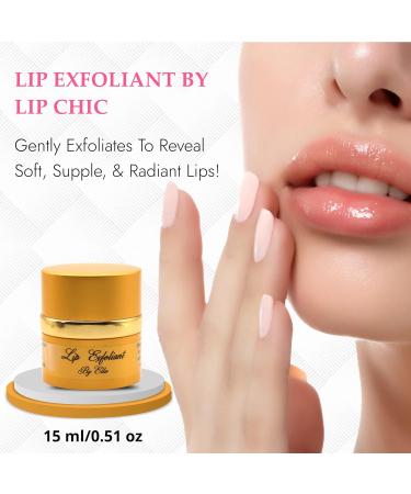 Lip Chic by Ella Lip Exfoliator - Gentle Lip Scrub for Smooth Soft Lips (0.5 oz / 15 ml) - Buy Online on GoSupps.com