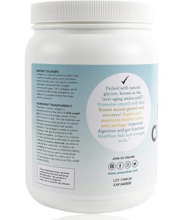 Premium Anti-Aging Marine Collagen Powder 17.6 Oz | Wild-Caught Hydrolyzed Fish Collagen Peptides | Type 1 & 3 Protein Supplement for Skin, Hair, Nails | Amino Acids | Paleo Friendly - Buy Online on GoSupps.com