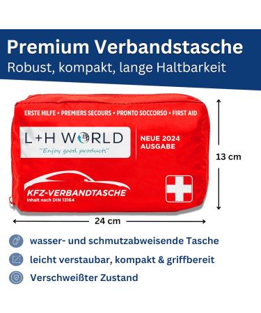 Association Kit Auto 2024 | Certified First Aid Bag | Emergency Set for Motor Vehicles | DIN 13164-2022 Compliant - Buy Online on GoSupps.com