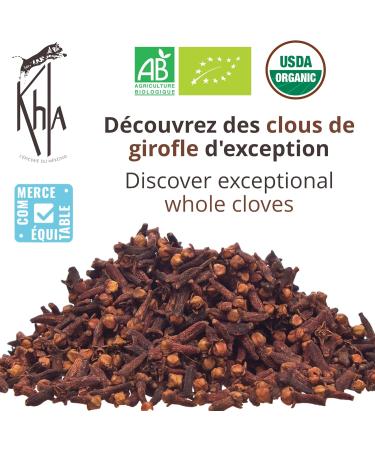 Khla - Organic Cloves Whole - 150g Bag of Sri Lankan Cloves - Cooking & Baking Ingredient - Sauerkraut Gingerbread Pies Ch - Buy Online on GoSupps.com