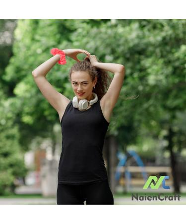 NaienCraft Pack of 8 Neon Hair Scrunchies - Elastic Hair Bands for Women and Girls - Buy Online on GoSupps.com