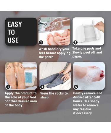 NAKSIZ Ginger Foot Pads: All Natural & Organic Cleansing Foot Patches - 20 PCS - Buy Online on GoSupps.com