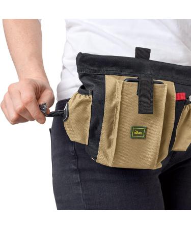 HUNTER Bugrino Professional Belt Bag - Multi-Functional Food & Treat Bag for Training - Black/Beige - 22 x 18.5 cm - Buy Online on GoSupps.com