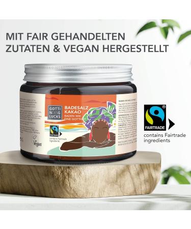 Goddess of Luck Bath Salt - Vegan Fairtrade Bath Crystals in Glass - Natural 450g Bath Additive for Relaxation - Buy Online on GoSupps.com