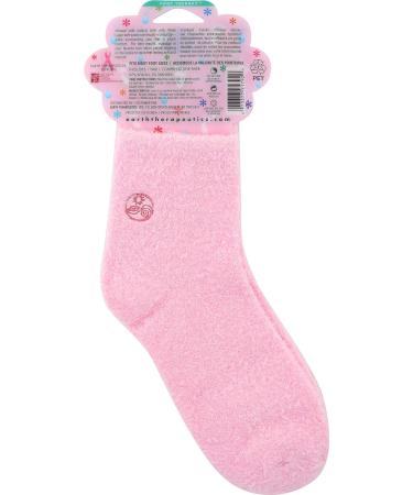 Earth Therapeutics Aloe Vera Socks - Infused with Aloe Vera & Vitamin E for Dry Feet, Cracked Heels, Calluses & Rough Skin - Pink - Buy Online on GoSupps.com