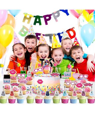 XANGNIER 36pcs Taylor Singer Birthday Party Cake Topper Cake Decorations with Guitar for Music Lover's Concert Themed Swifte Party Cupcake Supplies Taylor birthday party cake toppers - Buy Online on GoSupps.com