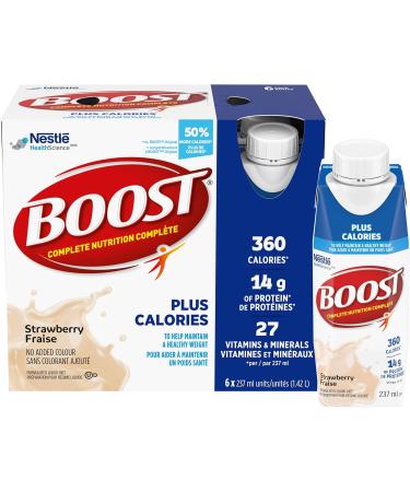 BOOST PLUS Complete Nutrition Drink Strawberry 24 x 237 ml & PLUS Complete Nutrition Drink Vanilla 4 Boxes of 6 x 237 ml 24 counts Drink + Nutrition Drink Vanilla - Buy Online on GoSupps.com